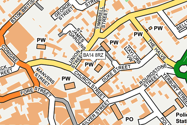 BA14 8RZ map - OS OpenMap – Local (Ordnance Survey) BA14 8RZ map - OS OpenMap – Local (Ordnance Survey)