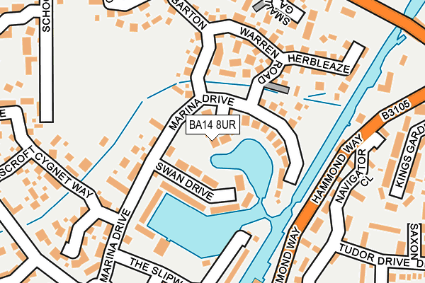 BA14 8UR map - OS OpenMap – Local (Ordnance Survey) BA14 8UR map - OS OpenMap – Local (Ordnance Survey)