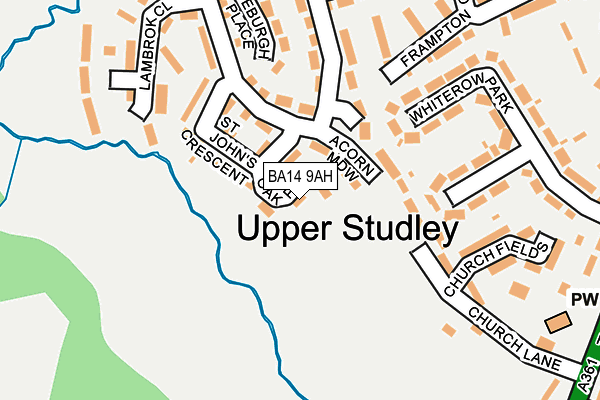 BA14 9AH map - OS OpenMap – Local (Ordnance Survey) BA14 9AH map - OS OpenMap – Local (Ordnance Survey)