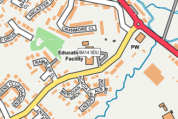 BA14 9DU map - OS OpenMap – Local (Ordnance Survey) BA14 9DU map - OS OpenMap – Local (Ordnance Survey)