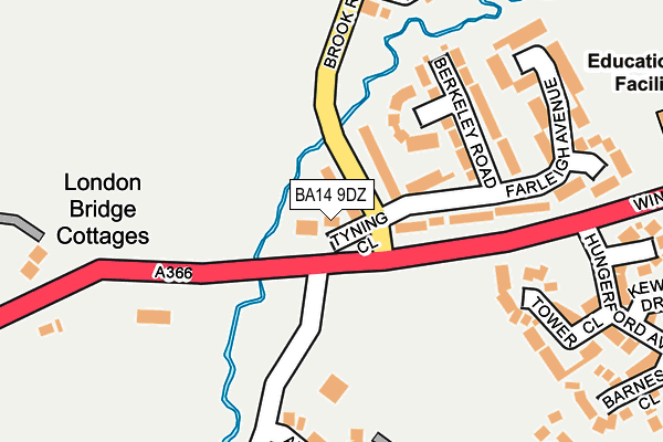 BA14 9DZ map - OS OpenMap – Local (Ordnance Survey) BA14 9DZ map - OS OpenMap – Local (Ordnance Survey)