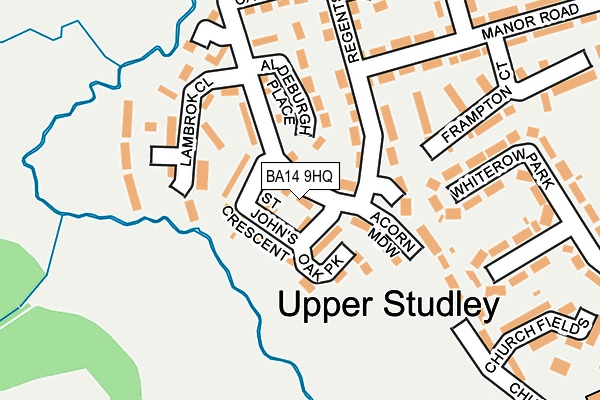 BA14 9HQ map - OS OpenMap – Local (Ordnance Survey) BA14 9HQ map - OS OpenMap – Local (Ordnance Survey)