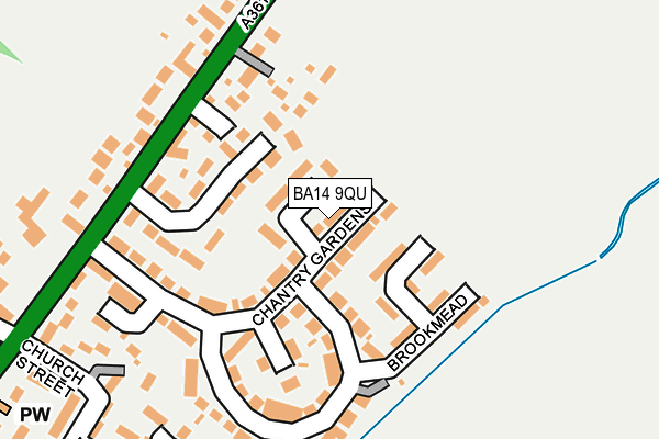 BA14 9QU map - OS OpenMap – Local (Ordnance Survey) BA14 9QU map - OS OpenMap – Local (Ordnance Survey)