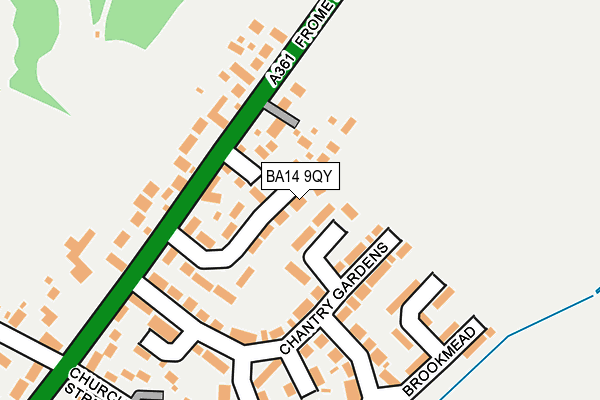 BA14 9QY map - OS OpenMap – Local (Ordnance Survey) BA14 9QY map - OS OpenMap – Local (Ordnance Survey)