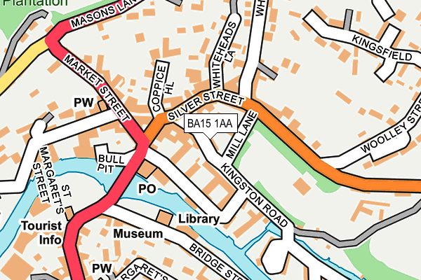 BA15 1AA map - OS OpenMap – Local (Ordnance Survey) BA15 1AA map - OS OpenMap – Local (Ordnance Survey)
