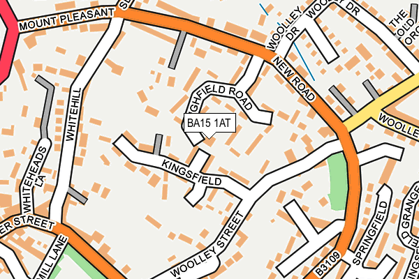 BA15 1AT map - OS OpenMap – Local (Ordnance Survey) BA15 1AT map - OS OpenMap – Local (Ordnance Survey)