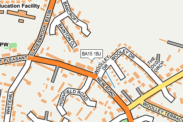 BA15 1BJ map - OS OpenMap – Local (Ordnance Survey) BA15 1BJ map - OS OpenMap – Local (Ordnance Survey)