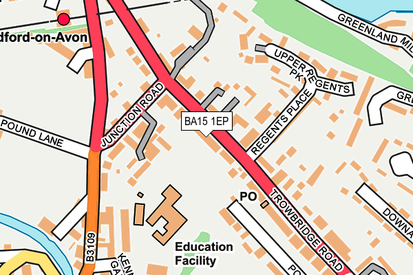 BA15 1EP map - OS OpenMap – Local (Ordnance Survey) BA15 1EP map - OS OpenMap – Local (Ordnance Survey)
