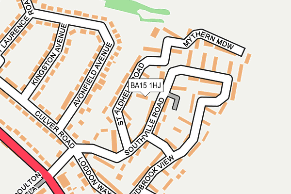 BA15 1HJ map - OS OpenMap – Local (Ordnance Survey) BA15 1HJ map - OS OpenMap – Local (Ordnance Survey)