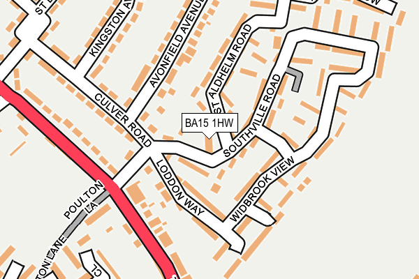BA15 1HW map - OS OpenMap – Local (Ordnance Survey) BA15 1HW map - OS OpenMap – Local (Ordnance Survey)