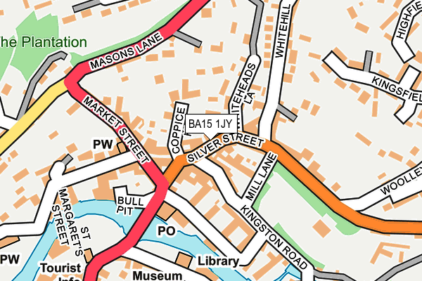 BA15 1JY map - OS OpenMap – Local (Ordnance Survey) BA15 1JY map - OS OpenMap – Local (Ordnance Survey)