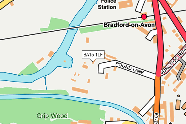 BA15 1LF map - OS OpenMap – Local (Ordnance Survey) BA15 1LF map - OS OpenMap – Local (Ordnance Survey)