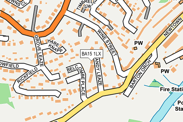 BA15 1LX map - OS OpenMap – Local (Ordnance Survey) BA15 1LX map - OS OpenMap – Local (Ordnance Survey)