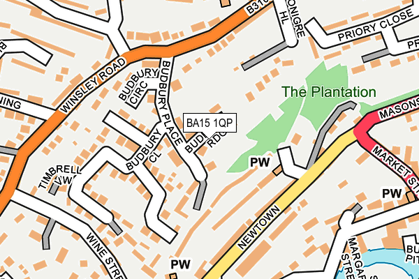 BA15 1QP map - OS OpenMap – Local (Ordnance Survey) BA15 1QP map - OS OpenMap – Local (Ordnance Survey)