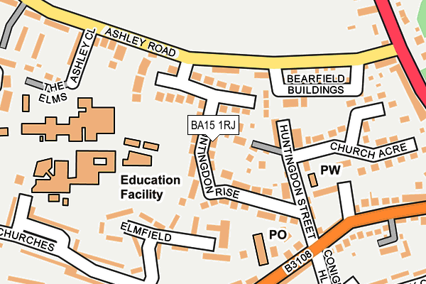 BA15 1RJ map - OS OpenMap – Local (Ordnance Survey) BA15 1RJ map - OS OpenMap – Local (Ordnance Survey)