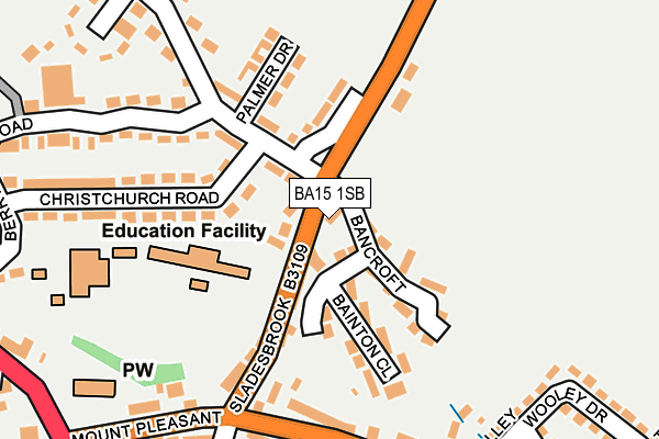 BA15 1SB map - OS OpenMap – Local (Ordnance Survey) BA15 1SB map - OS OpenMap – Local (Ordnance Survey)