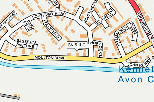 BA15 1UQ map - OS OpenMap – Local (Ordnance Survey) BA15 1UQ map - OS OpenMap – Local (Ordnance Survey)