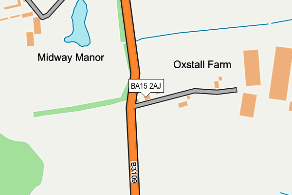 BA15 2AJ map - OS OpenMap – Local (Ordnance Survey) BA15 2AJ map - OS OpenMap – Local (Ordnance Survey)