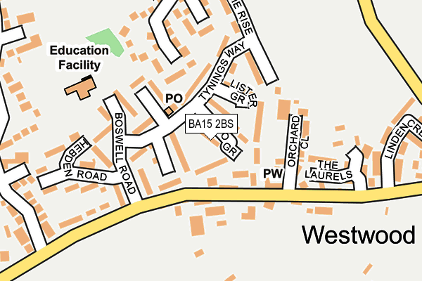 BA15 2BS map - OS OpenMap – Local (Ordnance Survey) BA15 2BS map - OS OpenMap – Local (Ordnance Survey)