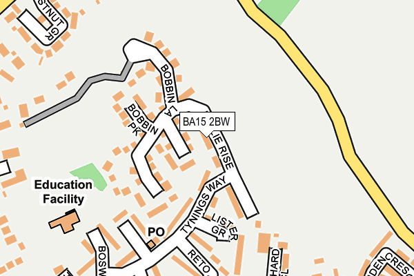 BA15 2BW map - OS OpenMap – Local (Ordnance Survey) BA15 2BW map - OS OpenMap – Local (Ordnance Survey)