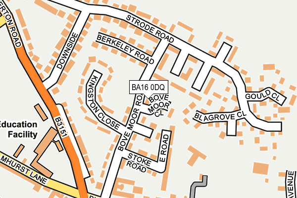 BA16 0DQ map - OS OpenMap – Local (Ordnance Survey) BA16 0DQ map - OS OpenMap – Local (Ordnance Survey)