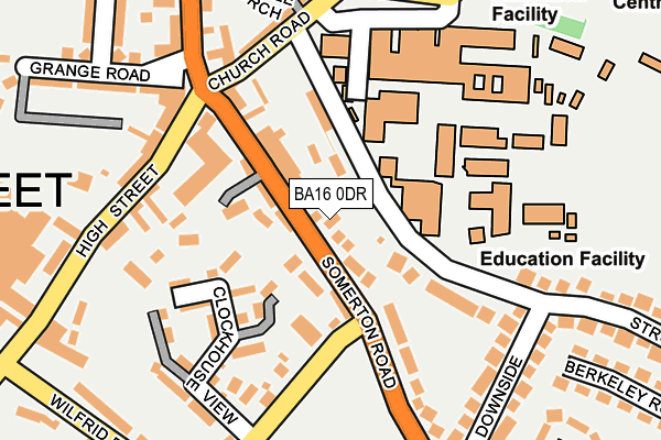 BA16 0DR map - OS OpenMap – Local (Ordnance Survey) BA16 0DR map - OS OpenMap – Local (Ordnance Survey)