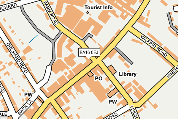BA16 0EJ map - OS OpenMap – Local (Ordnance Survey) BA16 0EJ map - OS OpenMap – Local (Ordnance Survey)
