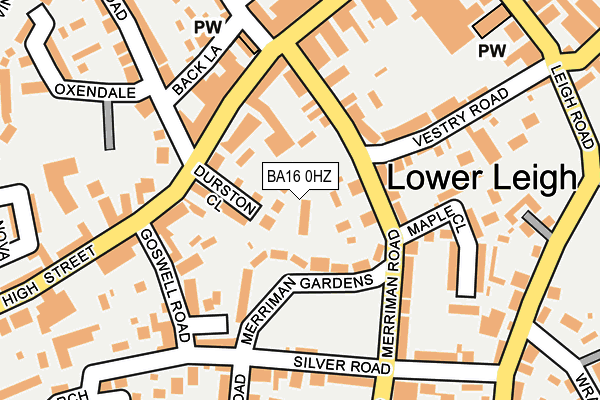 BA16 0HZ map - OS OpenMap – Local (Ordnance Survey) BA16 0HZ map - OS OpenMap – Local (Ordnance Survey)