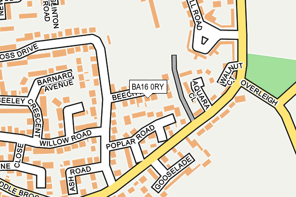 BA16 0RY map - OS OpenMap – Local (Ordnance Survey) BA16 0RY map - OS OpenMap – Local (Ordnance Survey)