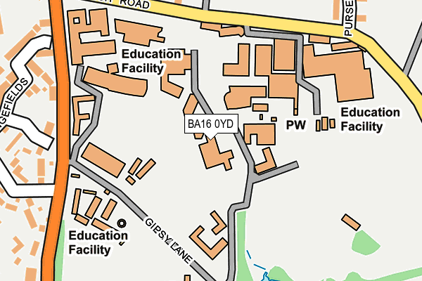 BA16 0YD map - OS OpenMap – Local (Ordnance Survey) BA16 0YD map - OS OpenMap – Local (Ordnance Survey)