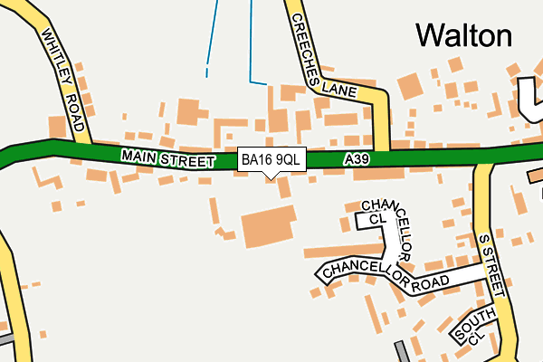 BA16 9QL map - OS OpenMap – Local (Ordnance Survey) BA16 9QL map - OS OpenMap – Local (Ordnance Survey)