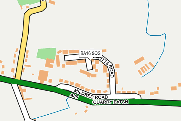 BA16 9QS map - OS OpenMap – Local (Ordnance Survey) BA16 9QS map - OS OpenMap – Local (Ordnance Survey)