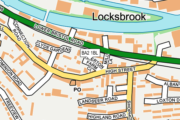 BA2 1BL map - OS OpenMap – Local (Ordnance Survey) BA2 1BL map - OS OpenMap – Local (Ordnance Survey)