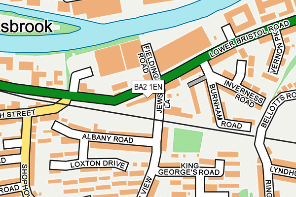 BA2 1EN map - OS OpenMap – Local (Ordnance Survey) BA2 1EN map - OS OpenMap – Local (Ordnance Survey)