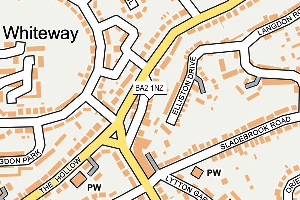 BA2 1NZ map - OS OpenMap – Local (Ordnance Survey) BA2 1NZ map - OS OpenMap – Local (Ordnance Survey)