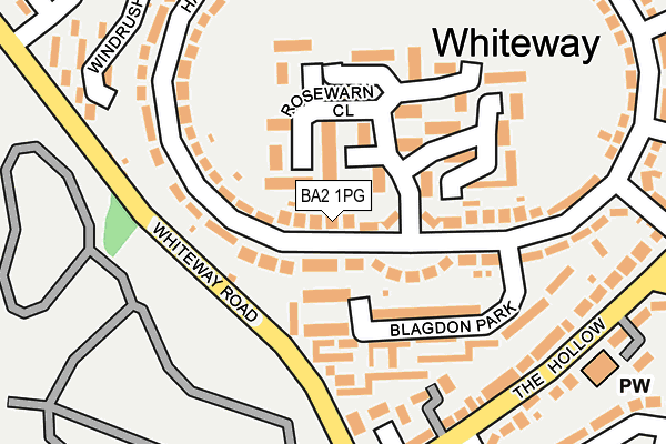 BA2 1PG map - OS OpenMap – Local (Ordnance Survey) BA2 1PG map - OS OpenMap – Local (Ordnance Survey)