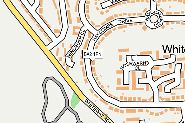 BA2 1PN map - OS OpenMap – Local (Ordnance Survey) BA2 1PN map - OS OpenMap – Local (Ordnance Survey)