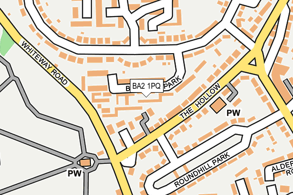 BA2 1PQ map - OS OpenMap – Local (Ordnance Survey) BA2 1PQ map - OS OpenMap – Local (Ordnance Survey)