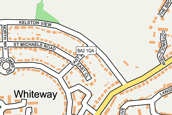BA2 1QA map - OS OpenMap – Local (Ordnance Survey) BA2 1QA map - OS OpenMap – Local (Ordnance Survey)