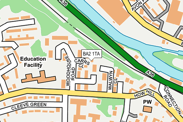 BA2 1TA map - OS OpenMap – Local (Ordnance Survey) BA2 1TA map - OS OpenMap – Local (Ordnance Survey)