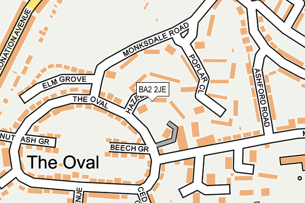 BA2 2JE map - OS OpenMap – Local (Ordnance Survey) BA2 2JE map - OS OpenMap – Local (Ordnance Survey)