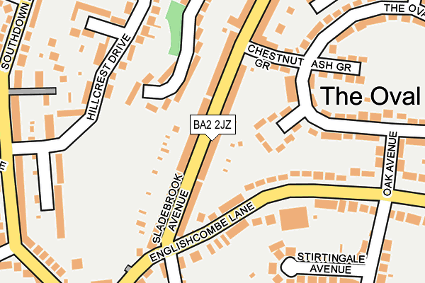 BA2 2JZ map - OS OpenMap – Local (Ordnance Survey) BA2 2JZ map - OS OpenMap – Local (Ordnance Survey)