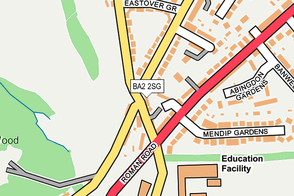 BA2 2SG map - OS OpenMap – Local (Ordnance Survey) BA2 2SG map - OS OpenMap – Local (Ordnance Survey)