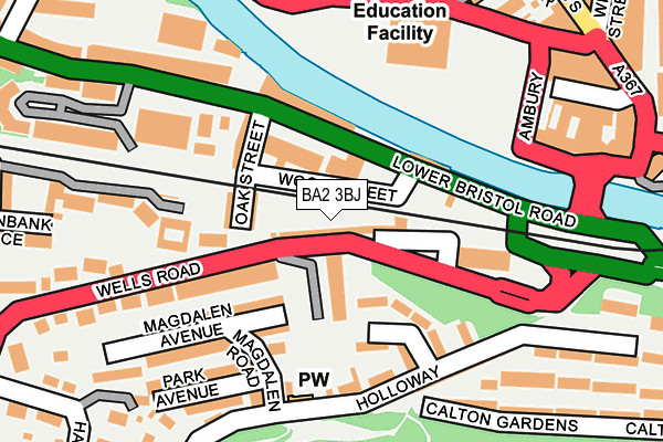 BA2 3BJ map - OS OpenMap – Local (Ordnance Survey) BA2 3BJ map - OS OpenMap – Local (Ordnance Survey)