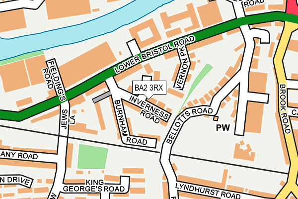 BA2 3RX map - OS OpenMap – Local (Ordnance Survey) BA2 3RX map - OS OpenMap – Local (Ordnance Survey)