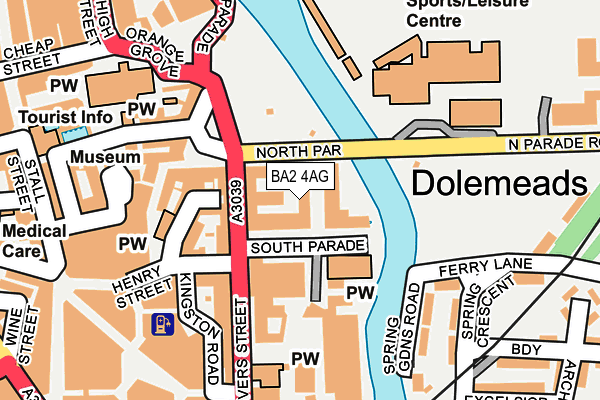 BA2 4AG map - OS OpenMap – Local (Ordnance Survey)