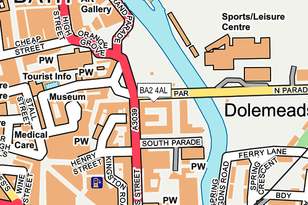 BA2 4AL map - OS OpenMap – Local (Ordnance Survey)