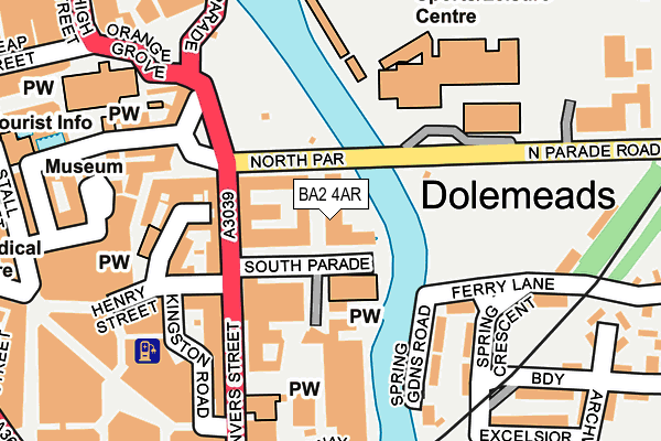 BA2 4AR map - OS OpenMap – Local (Ordnance Survey)