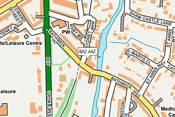BA2 4AZ map - OS OpenMap – Local (Ordnance Survey) BA2 4AZ map - OS OpenMap – Local (Ordnance Survey)