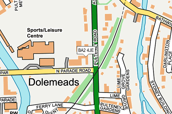 BA2 4JE map - OS OpenMap – Local (Ordnance Survey) BA2 4JE map - OS OpenMap – Local (Ordnance Survey)